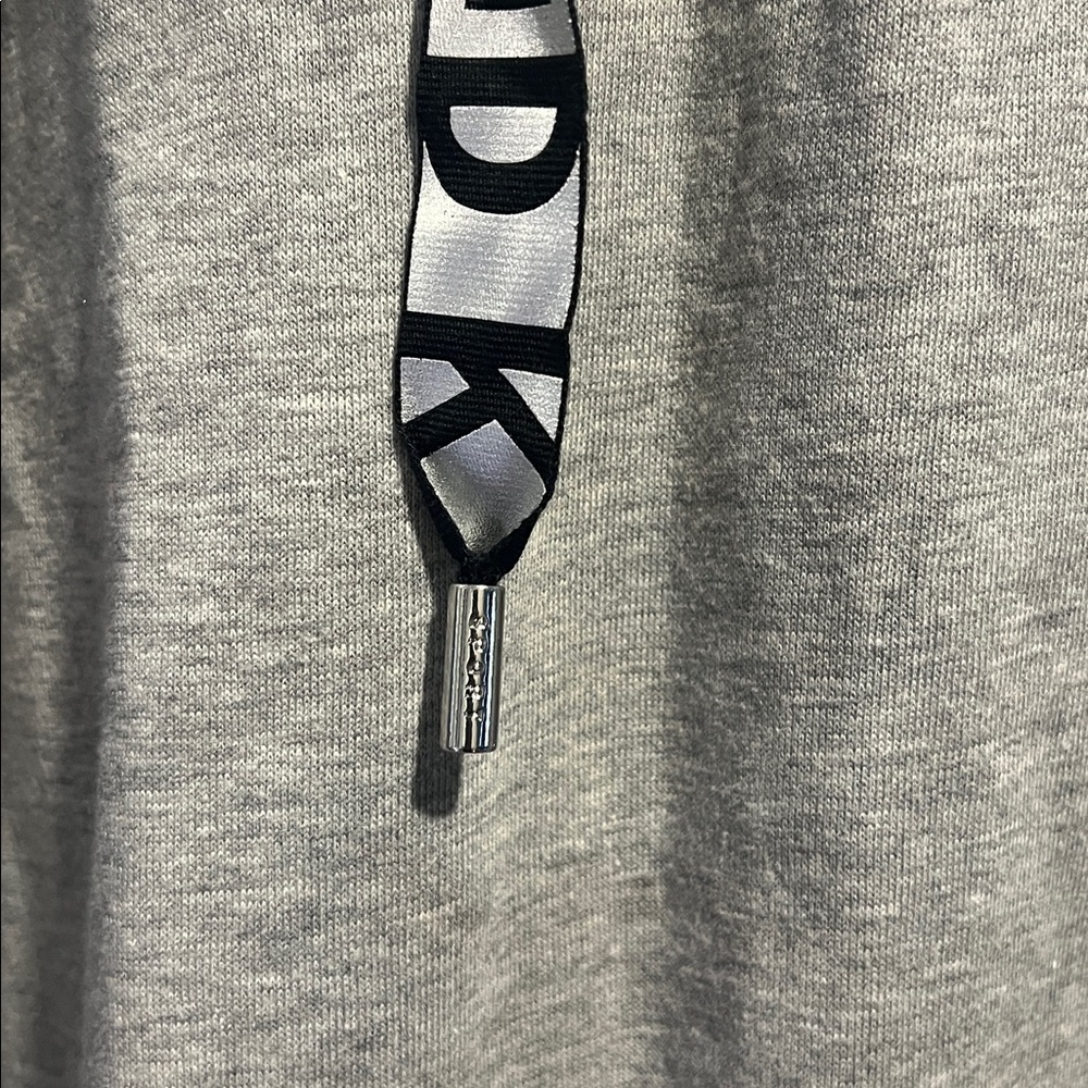 DKNY Gray Hooded Sweater Sweatshirt - Picture 4 of 10
